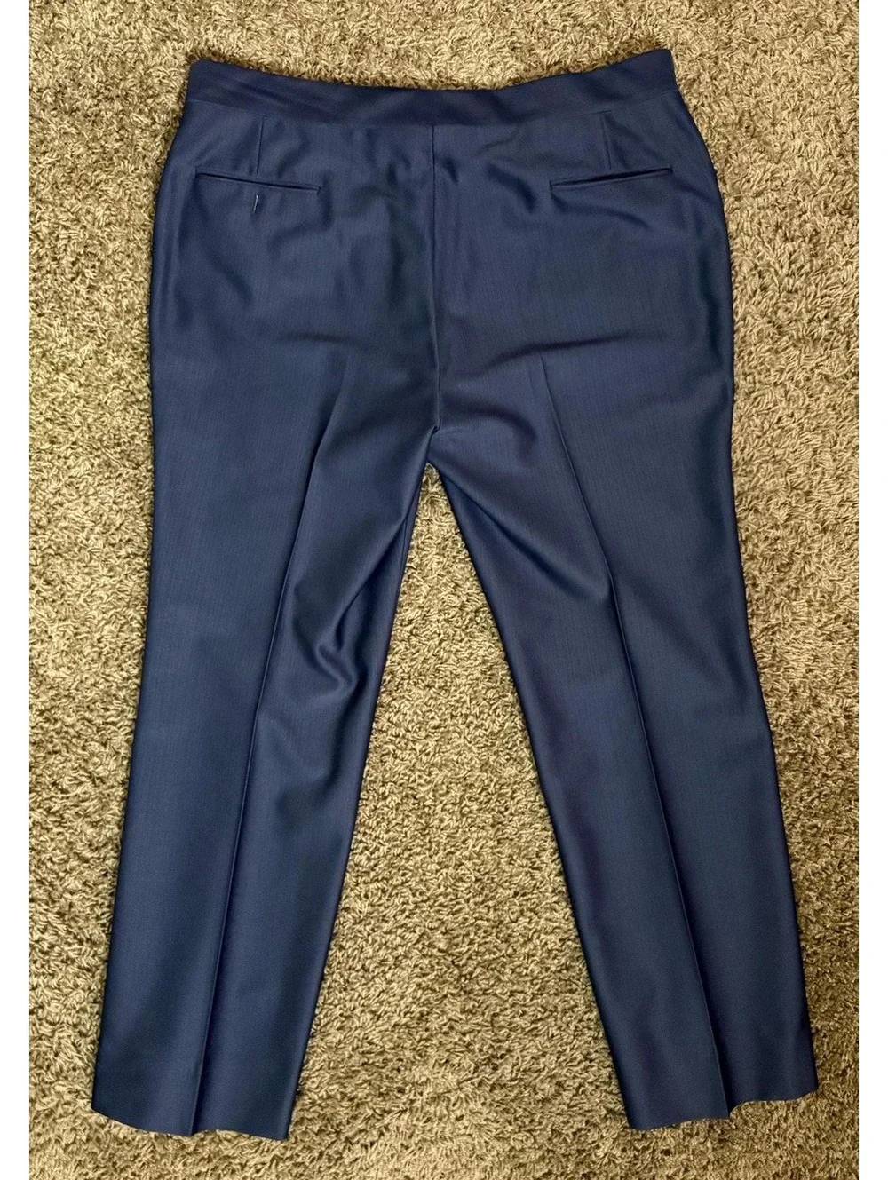 1970's Blue Three-Piece Men's Suit from Claude's XL Men's 46R 41W 30L